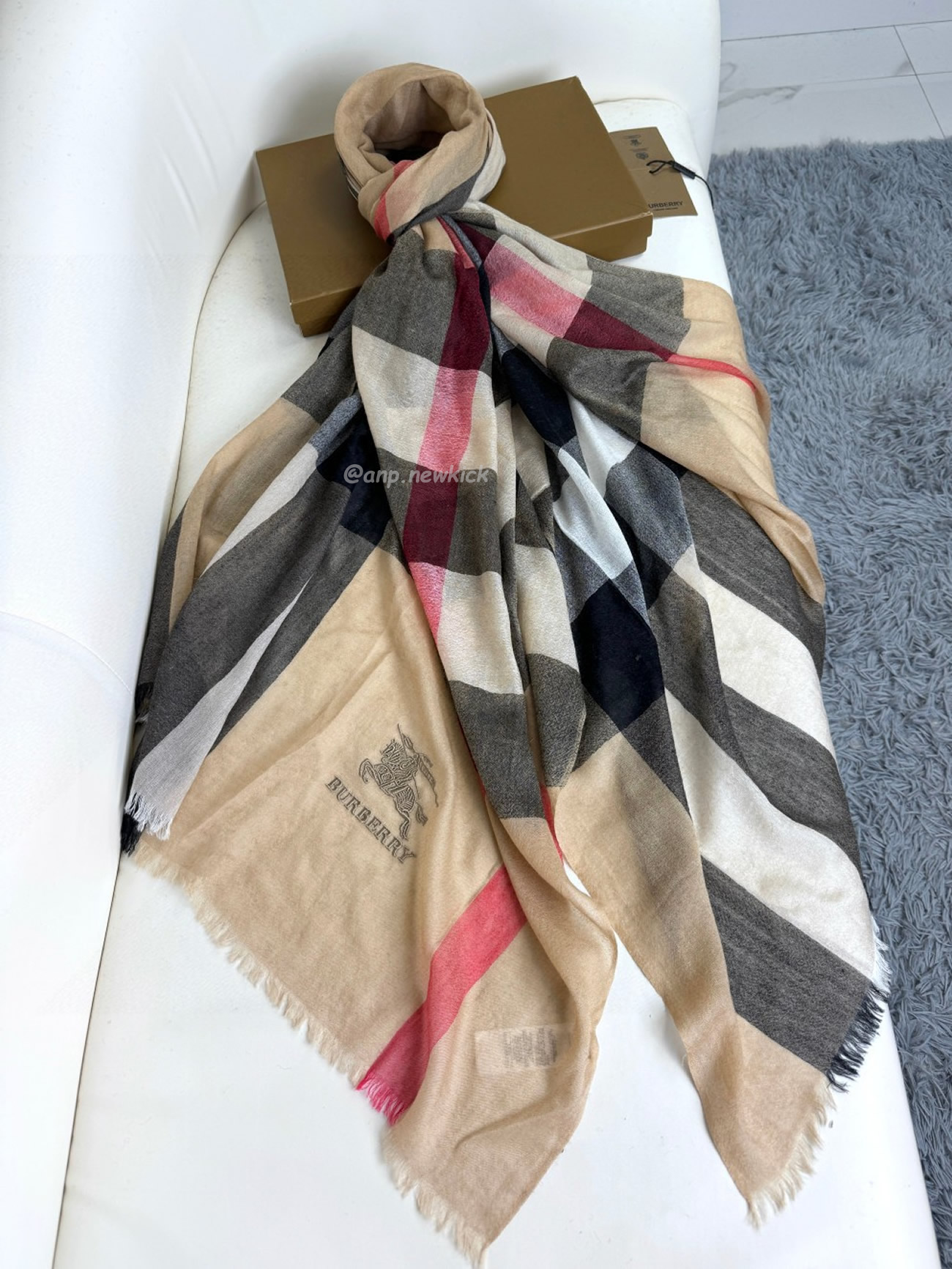 Burberry Vintage Check Cashmere Scarf 90x200cm (5) - newkick.cc